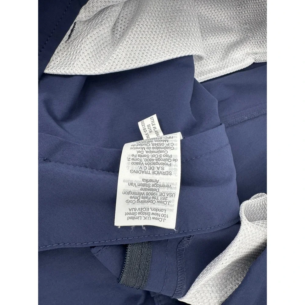 J.Crew Flex Rivington Navy Blue Tech Shorts Mens 33  Performance Golf Summer